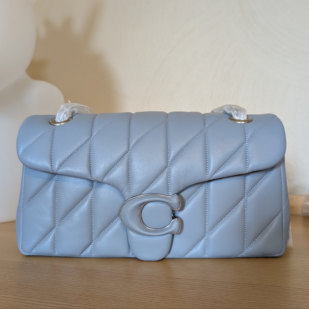 Coach Quilted Tabby In Grey Tabby Shoulder 26